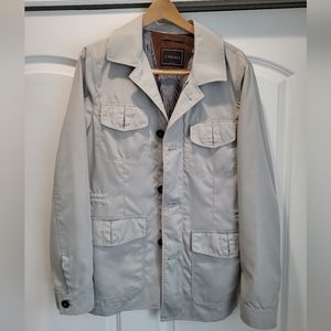 Canali Men's Rain and Wind Tech Jacket 38R (48 EU) Gray